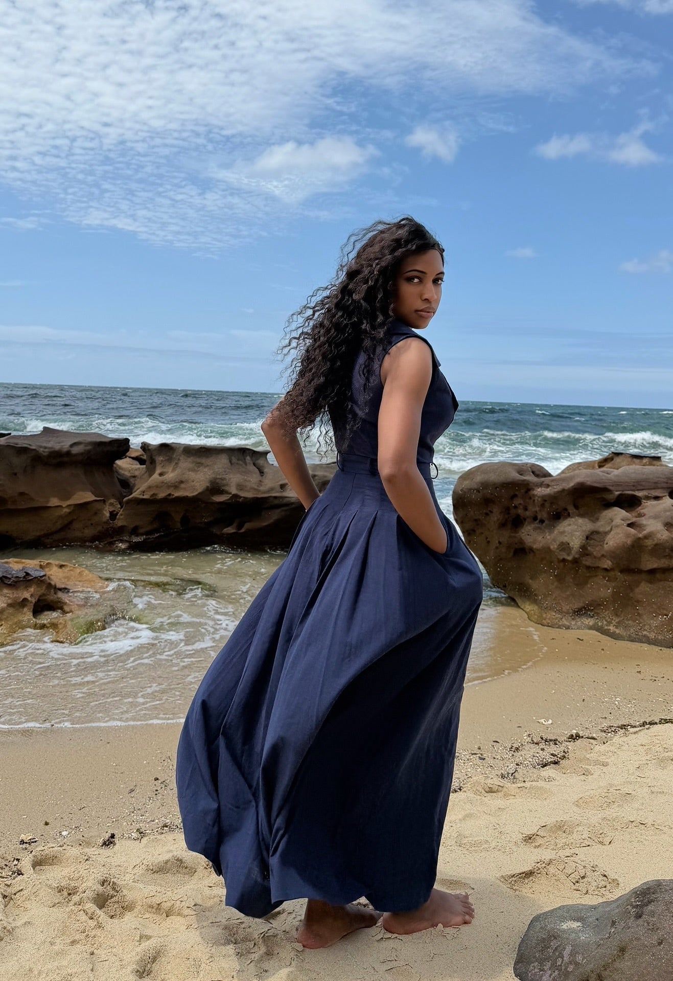 The Navy Azure Dress