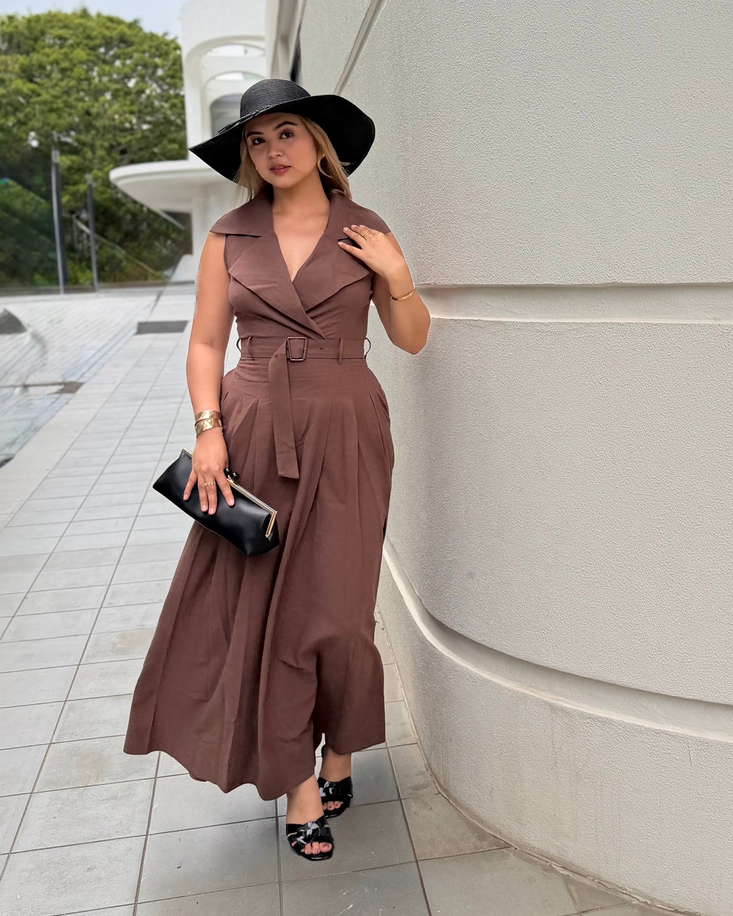 The Brown Azure Dress